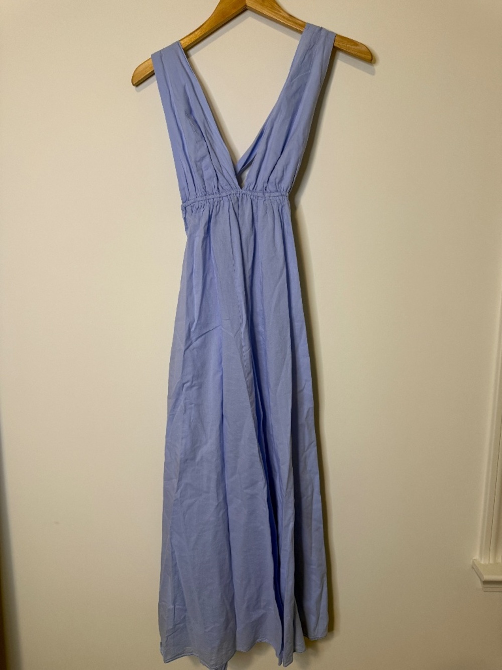 Les Canebiers Neptune Light Blue Maxi Dress Size 34 Saint Tropez